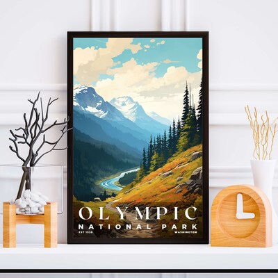 Olympic National Park Poster, Travel Art, Office Poster, Home Decor | S6 - image5